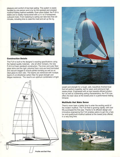 Corsair F-24 Mark II Brochure – SailInfo I boatbrochure.com