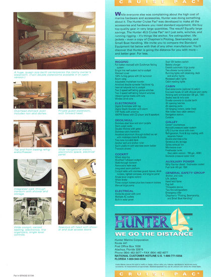 Hunter 40.5 Brochure