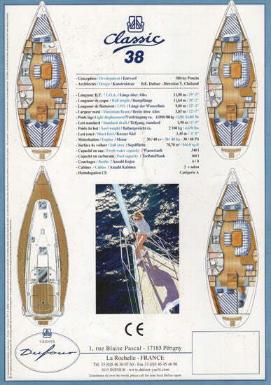 Dufour 38 Classic Brochure