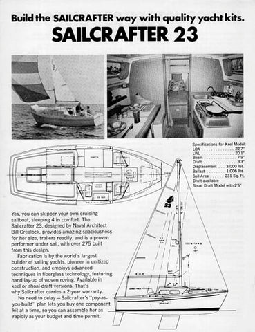 Coronado Sailcrafter 23 Brochure