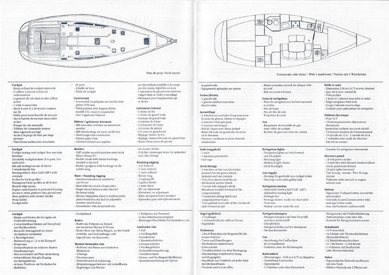 Jeanneau Sun Odyssey 37.1 Specification Brochure