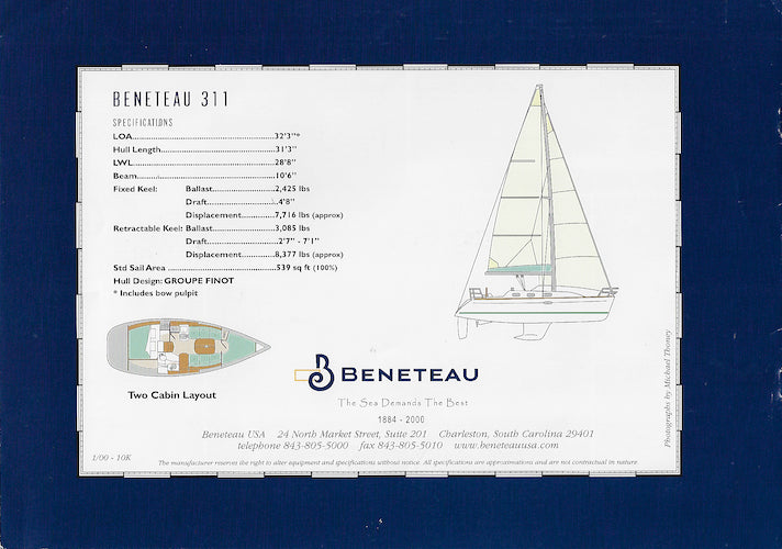 Beneteau Oceanis 311 Brochure