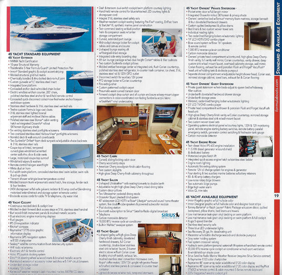 Formula 2009 Yacht Brochure