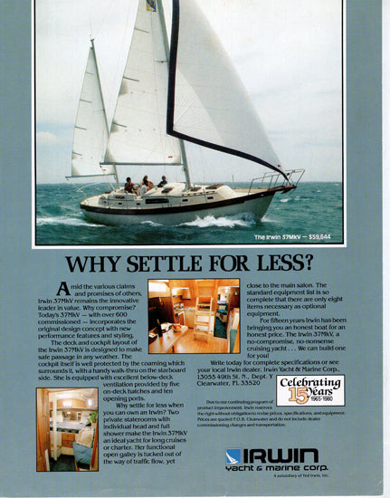 Irwin 37 Mark V Ad Reprint