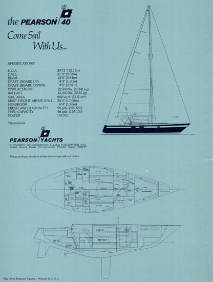 Pearson 40 Brochure