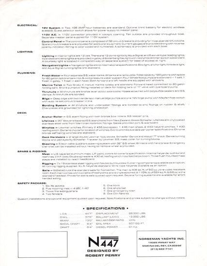 Norseman 447 Specification Brochure