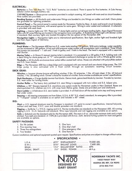 Norseman 400 Specification Brochure