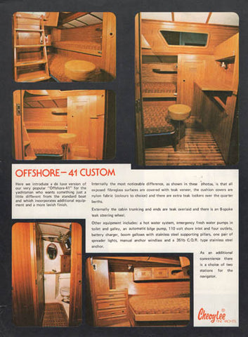 Cheoy Lee 41 Offshore Custom Brochure