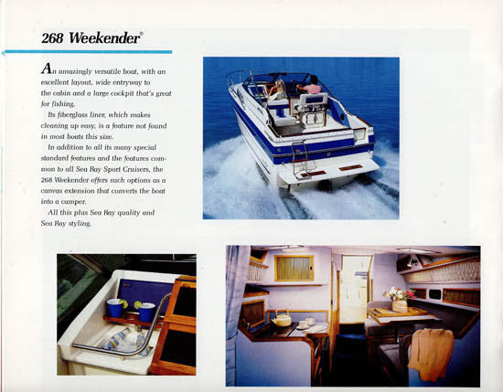 Sea Ray 1988 Sport Cruisers Brochure