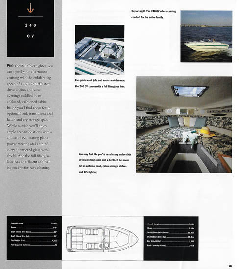 Sea Ray 1992 Sport Boats Brochure