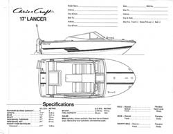 Chris Craft Lancer 17 Specification Brochure