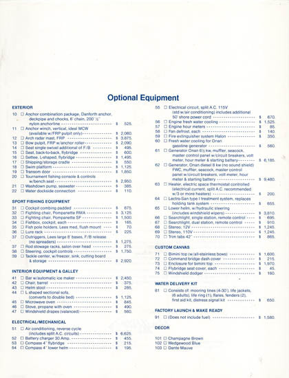 Uniflite 38 SE Specification Brochure