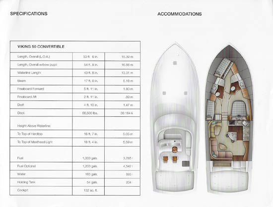 Viking 50 Convertible Brochure