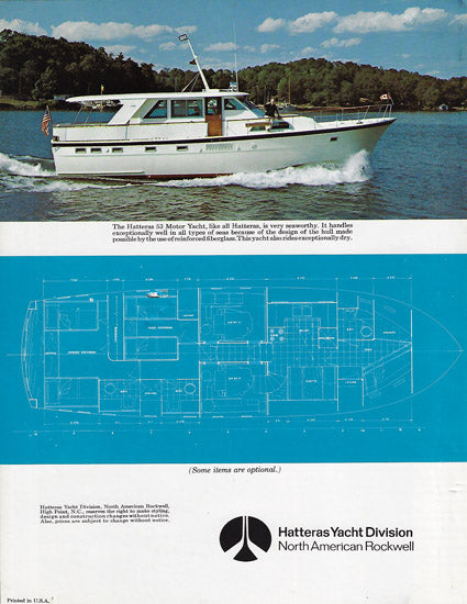 Hatteras 53 Motor Yacht Brochure