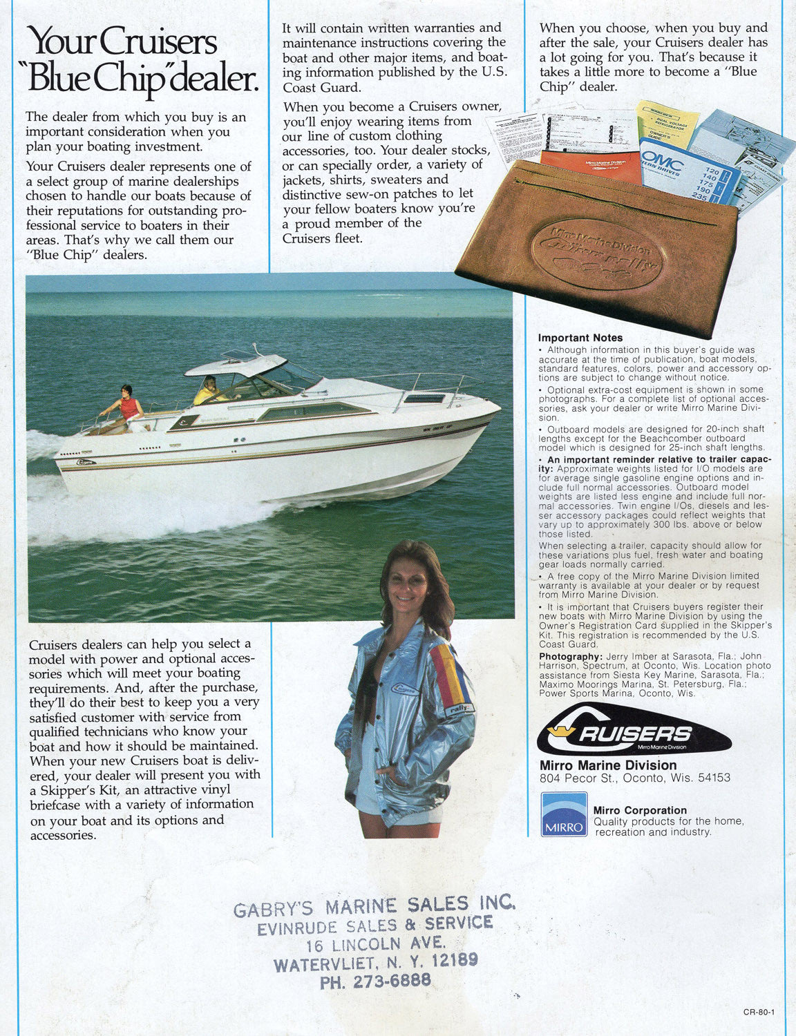Cruisers 1980 Brochure