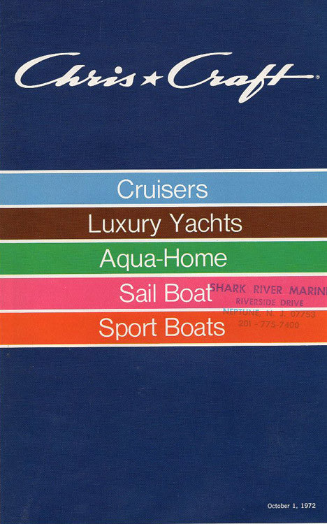 Chris Craft 1973 Poster Brochure