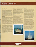 Cape Dory 27 Brochure