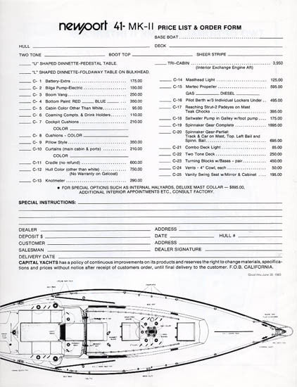 Newport 41 Mark II Specification Brochure