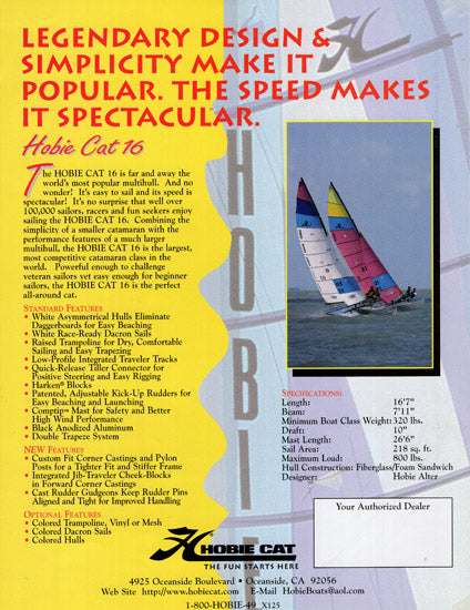 Hobie Cat 16 Brochure