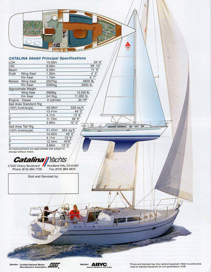 Catalina 34 Mark II Brochure