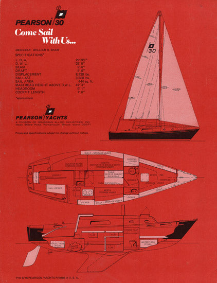 Pearson 30 Brochure
