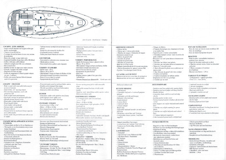 Jeanneau Sun Fast 40 Specification Brochure