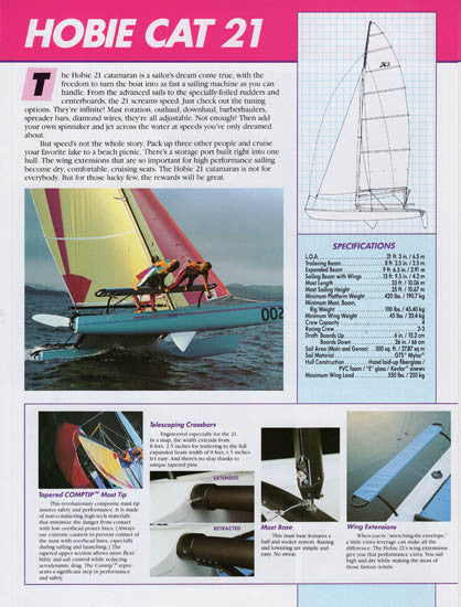 Hobie Cat 1987 Brochure
