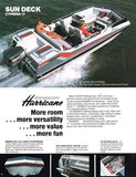 Hurricane 1988 Deck Boat Brochure