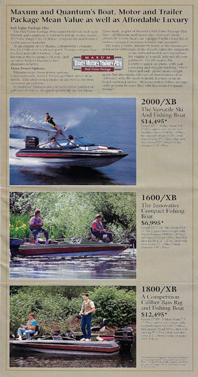 Maxum 1990 Abbreviated Brochure