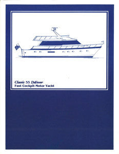 DeFever 55 Fast Cockpit Motor Yacht Specification Brochure