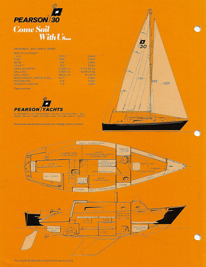 Pearson 30 Brochure