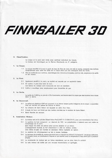 Finnsailer 30 Brochure Package (Digital)