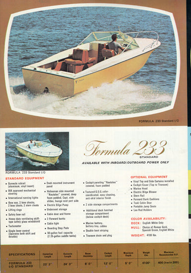 Formula 1960s Brochure