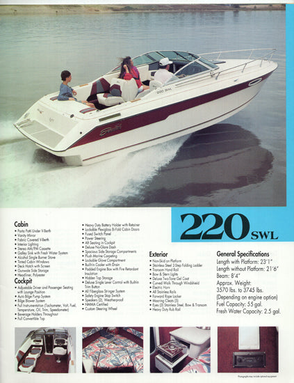 Seaswirl 1992 Brochure