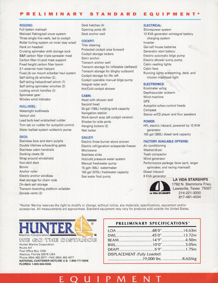 Hunter HC48 Brochure