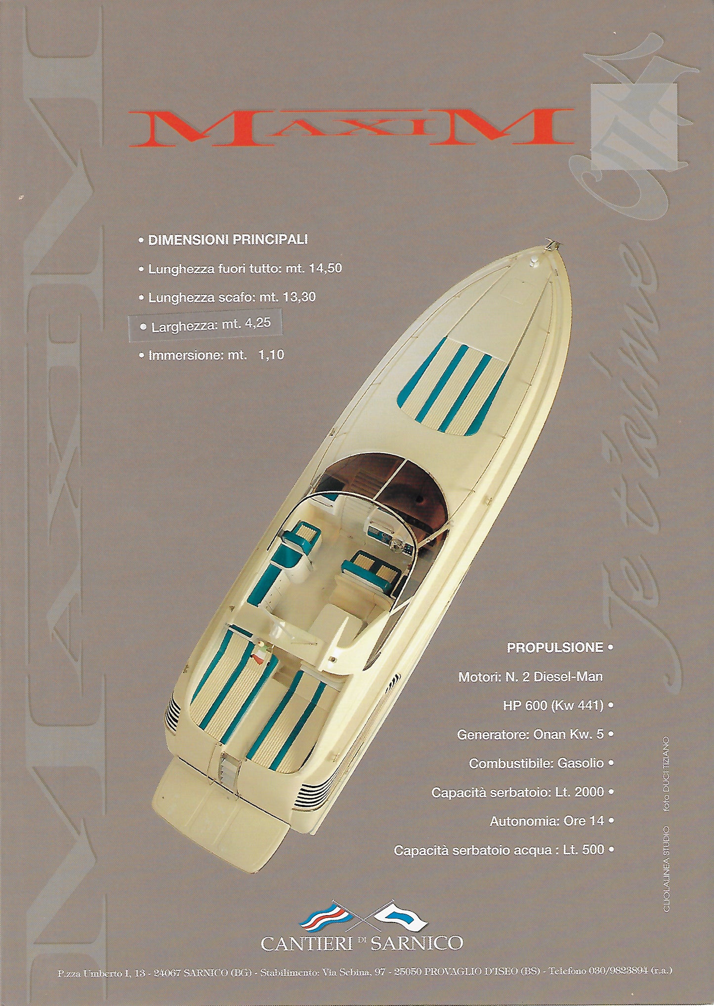 Sarnico Maxim 45 Brochure