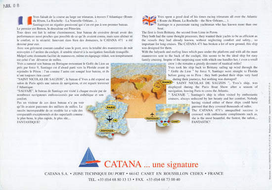 Catana 471 Specification Brochure