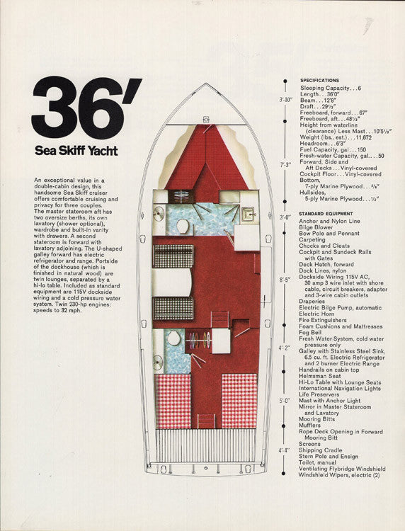 Chris Craft 1969 Sea Skiff Brochure