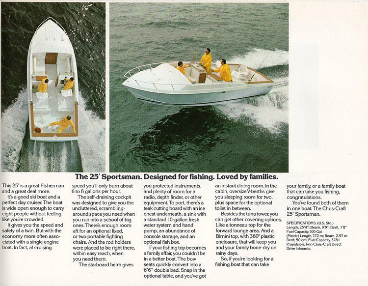 Chris Craft 25 Brochure