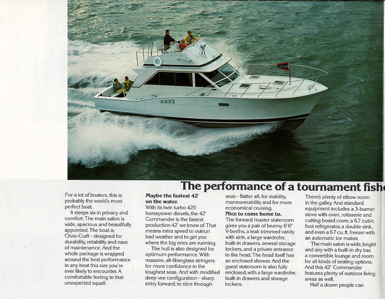 Chris Craft Commander 42 Brochure