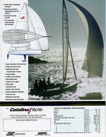 Catalina Capri 23.5 Digital Brochure