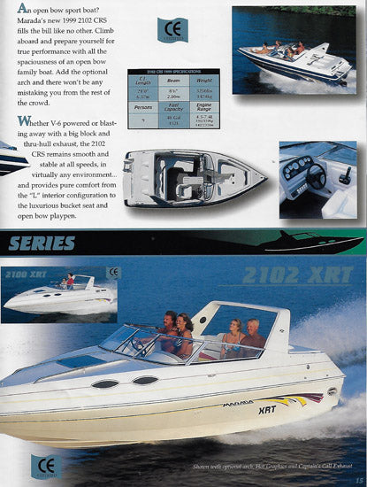 Marada 1999 Brochure SailInfo I boatbrochure