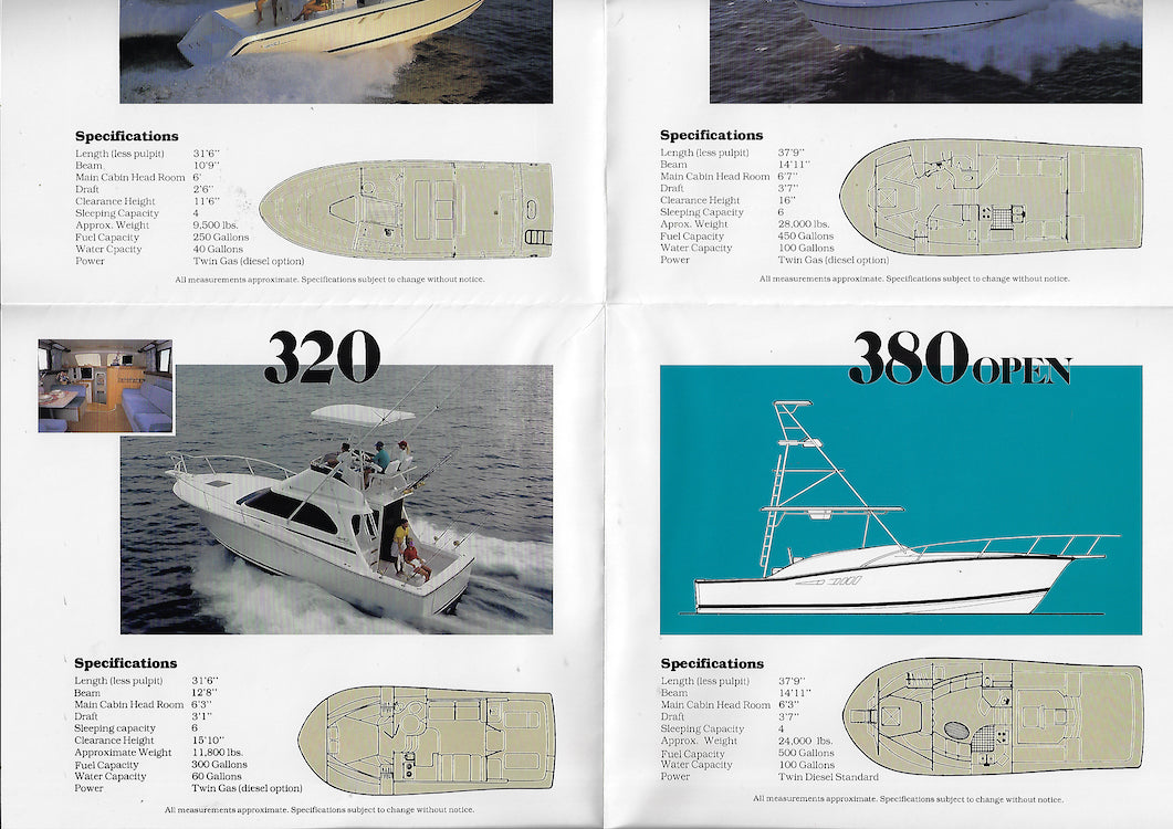 Luhrs 1990s Sportfisherman Brochure