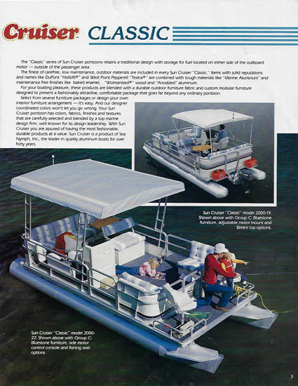 Sea Nymph 1986 Suncruiser Brochure
