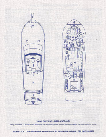 Viking 60 Cockpit Sports Yacht Specification Brochure