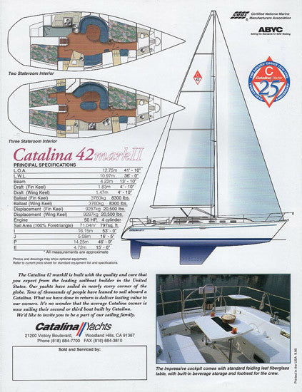 Catalina 42 Mark II Brochure