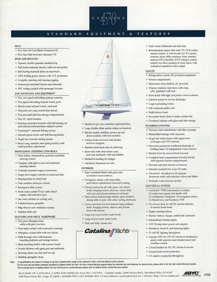 Catalina 470 Brochure