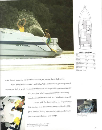 Wellcraft 1994 Excel Brochure – SailInfo I boatbrochure.com