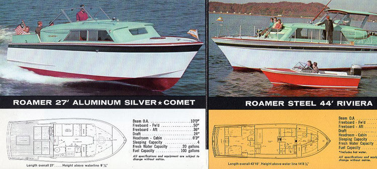 Chris Craft 1962 Roamer Abbreviated Brochure