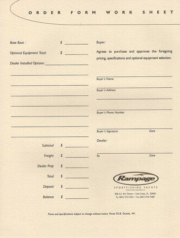 Rampage 38 Express Specification Brochure